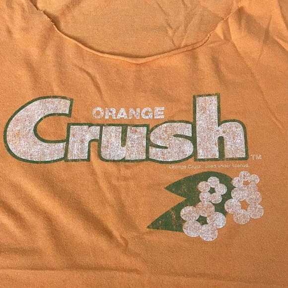 Orange Crush | Boxy Cut-Off T-Shirt - Picture 2 of 2